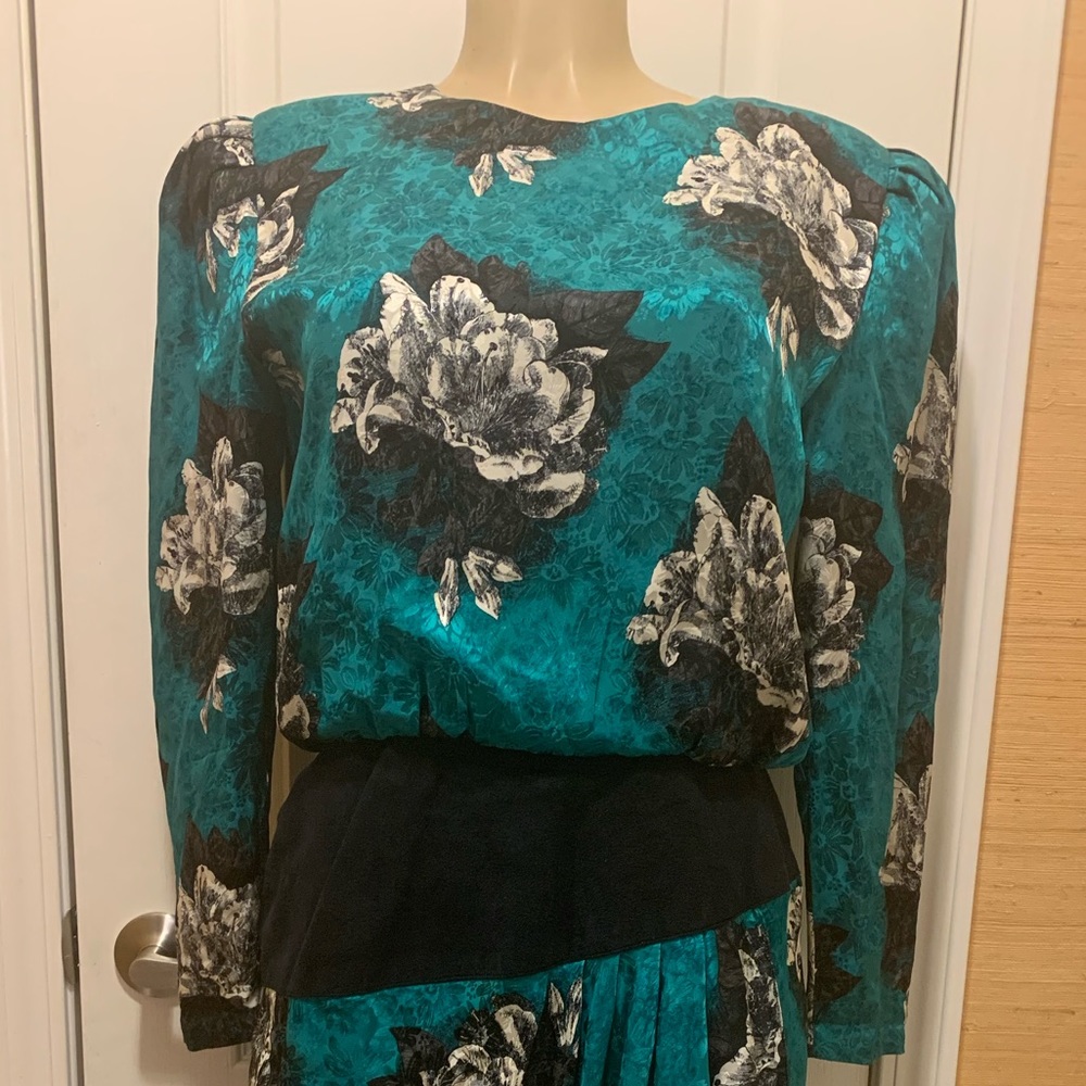 Vintage 100% Silk Dress